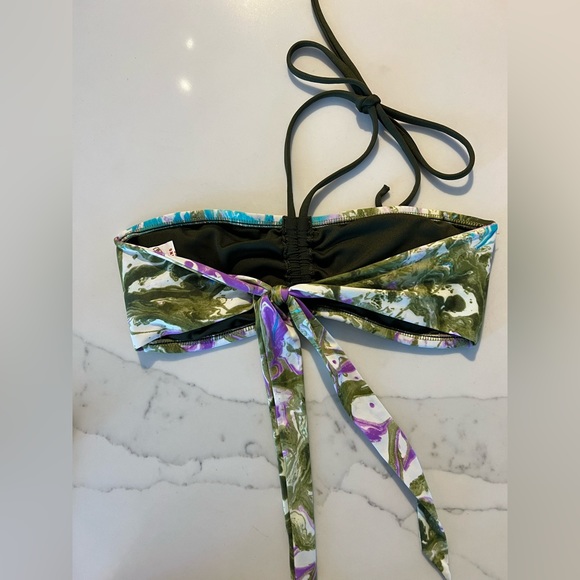 VTG Lucky brand tie-dye Bikini top, bottom & skirt size Small - Picture 4 of 8